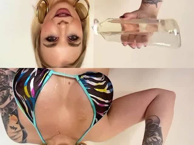Milky ass solo hoe anally toys