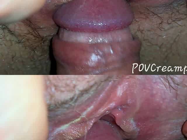 Close up Rubbing Dick with Throbbing Tight Pussy