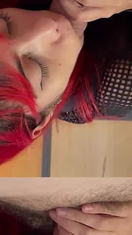 Emo Spinner Leah's Casting: Teasing Blowjob, Cowgirl, Hard Doggie