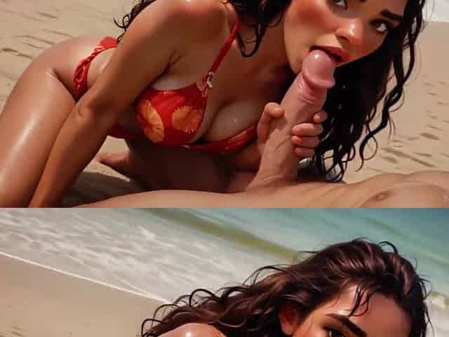 Moana: Paradise Island - Hawt Latin chick Deepthroat and All Holes Screw (AI-Generated)