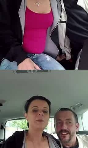Alluring big ass MILF fucked in car