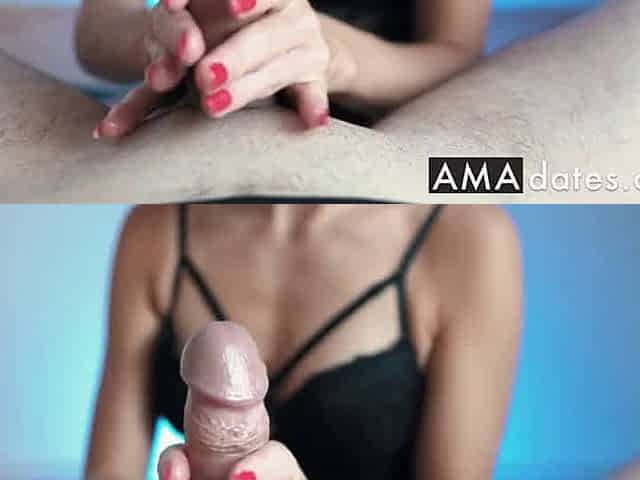 Sensual Handjob - She Sets My Dick on Fire