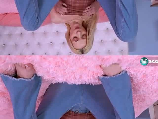Cecelia Taylor - Flat Blonde Teen 18+ Stretches Out Her Tight Pussy With A Big Toy
