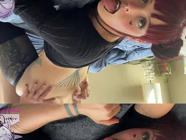 Thicc Goth Teen Girlfriend Moans for You