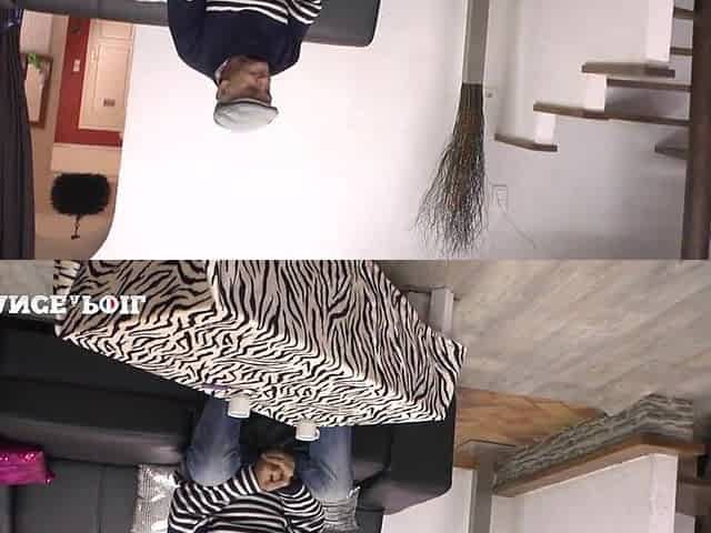 The Real Chubby Redhead French Maid Gets Plugged Before Providing a Handjob Happy Ending to Grandpa