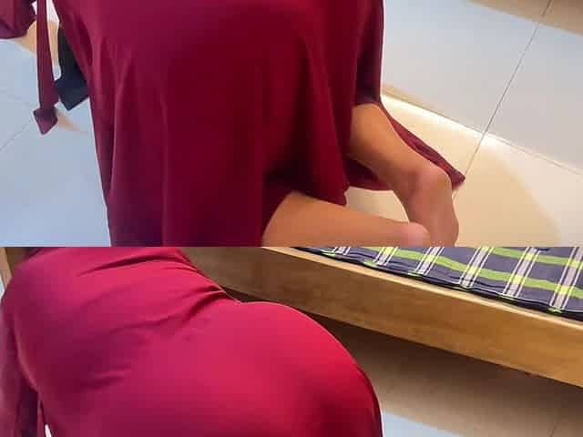 Hot Aunty Stuck Under Bed & Undress Her Big Ass When She Try to Act of Maid in Arab Hotel by Clean