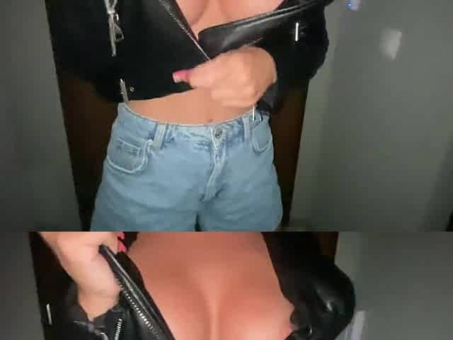 Super wicked hotty get screwed with cum over Leather jacket after party n messy talking