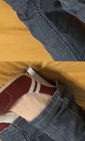 Amateur Wife in French Toes Footjob POV