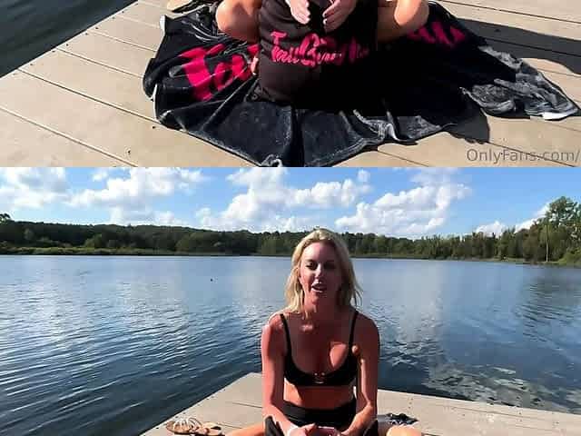 Blonde Beauty with Big Butt Masturbates Solo