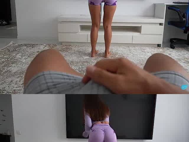 From cleaning, I ended up humping my stepbrother's rod until cum