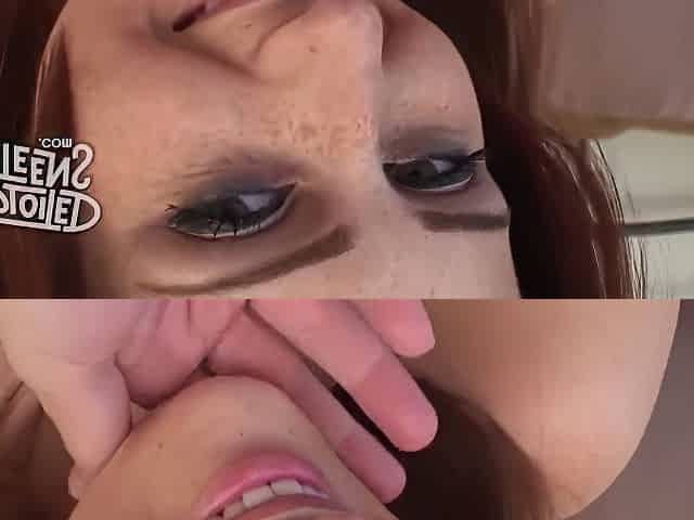 Redheaded Eighteen Yr Old With Freckles Stars In This Pov Clip