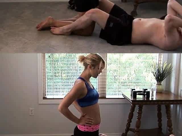 Blonde Amateur Yoga Session