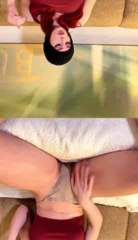 Morgpie Redhead Masturbates Her Both Holes Together