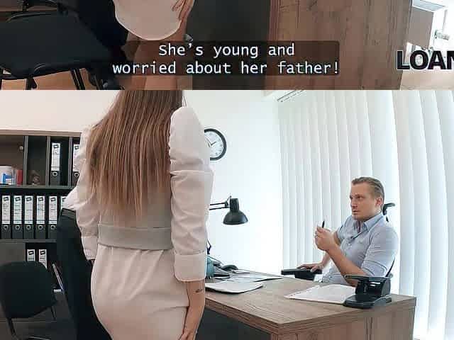 LOAN4K. Coarse office sex with hot Mina K