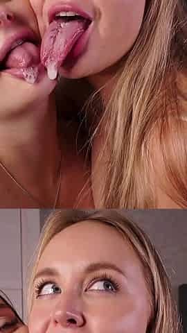 Lesbian Show!! We Kiss, Lick Pussys Each Other's Nipples and Until Orgasm