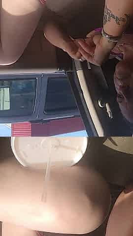 Step Mama Teasing Between Her Legs During the time that Riding Passenger