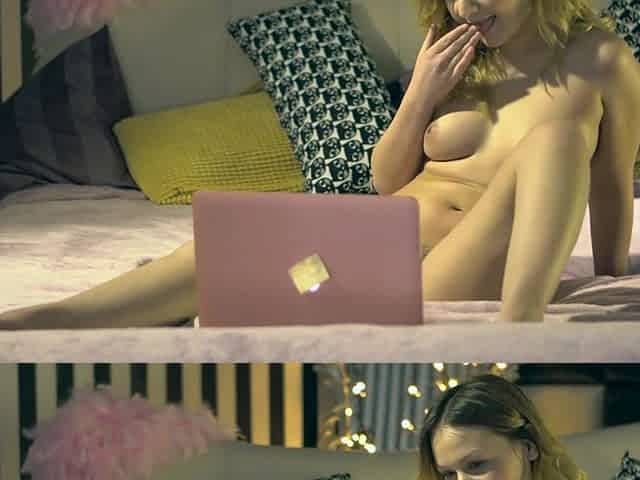 Hot lesbian scene with amazing Kira Queen