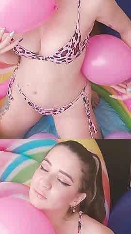 POV Wet Pee Pool Naked Balloons Pop