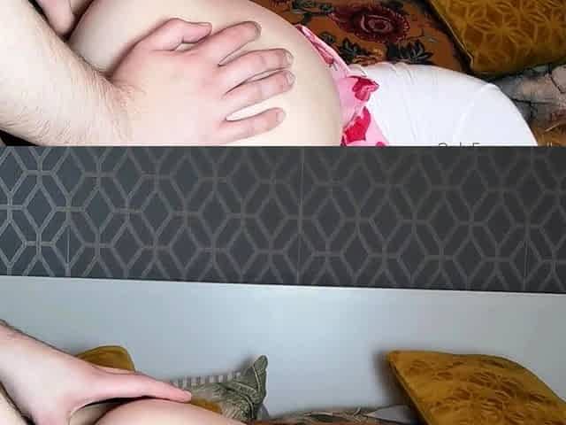 Big ass babe exposes her big boobs