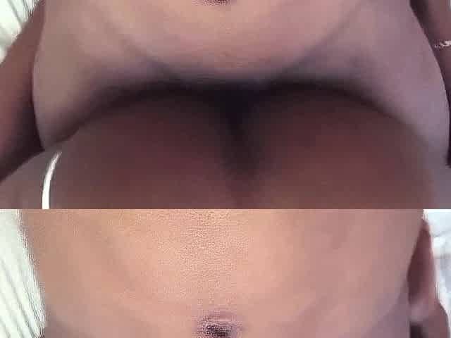 Ebony Juicy Cum Filled Twat