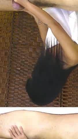 Petite Skinny Asian Handjob Blowjobs & Get Fucked on a Massage Table
