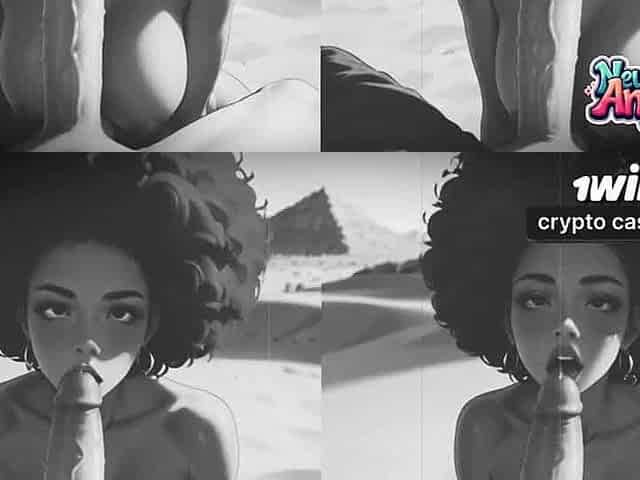 Retro-style porn turns on the dark-hued ultra-cutie!