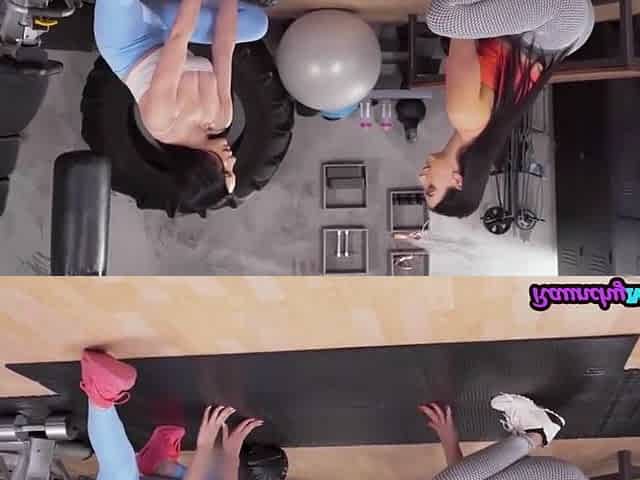 Busty Gym Milf Ladies Fucked In Threeway By Black Dick