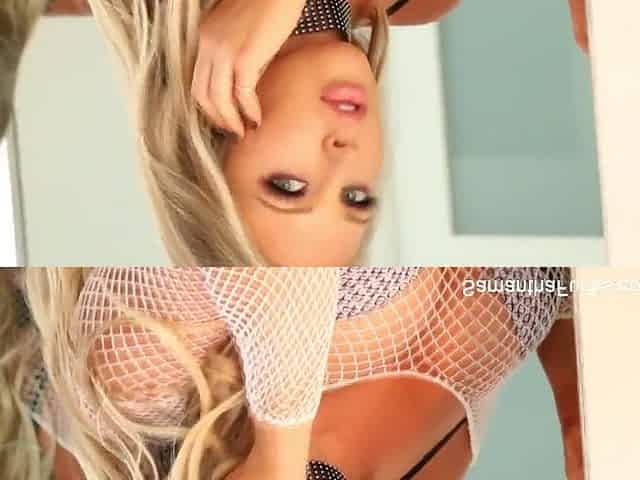 Nice-looking Samantha stuffs her cunt and booty