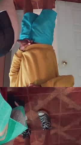 Stepson Catches His Stepmom Making the Bed - Close up Ass and Hard Fucking with His Big Black Cock