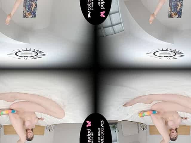 Flexible Hottie Victoria Wet Is So Horny For A Rainbow Dildo - BaberoticaVR