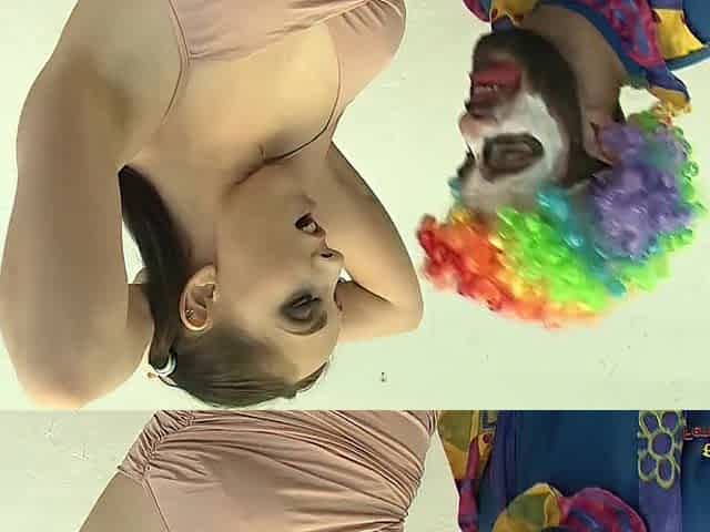 The pathetic cosplay got what was coming to him and that was some mean ballbusting