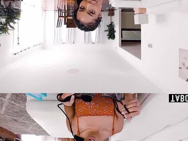ASMR dream with ebony wife and latin babe cutie serving his large dick