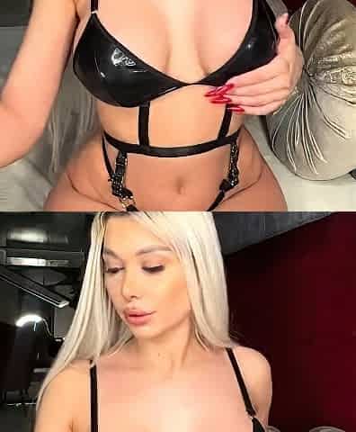 Amateur blond girl with big boobs getting fucked