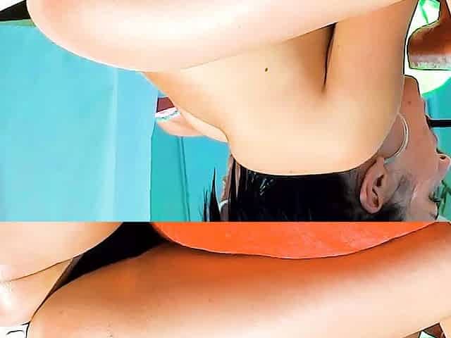 Look at this slim Russian nudist getting tan