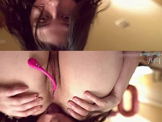 Lesbo closeup butt eating with Chloe Kreams