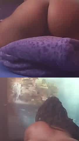 Bent Over in Bed Humping My Pillow Rubbing My Wet Hairy Pussy