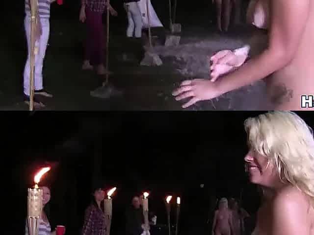Night time Hazing Ceremony