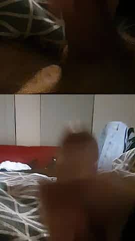 Cum trickling off my schlong