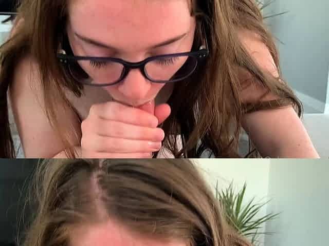 Blowjob cumshot whore gargles pov bukkake fetish cum