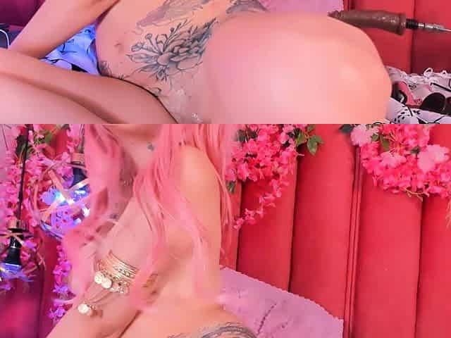 Pink Haired Chick Squirts Hard in Intense Climax