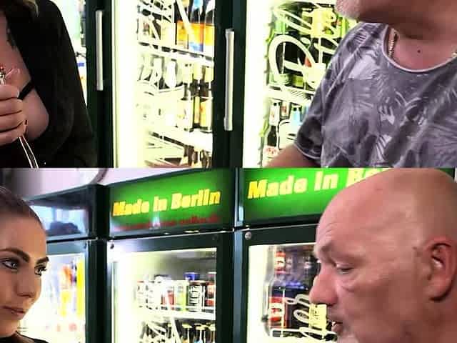 German Old Guy talk Inked Bitch to Quick Fuck
