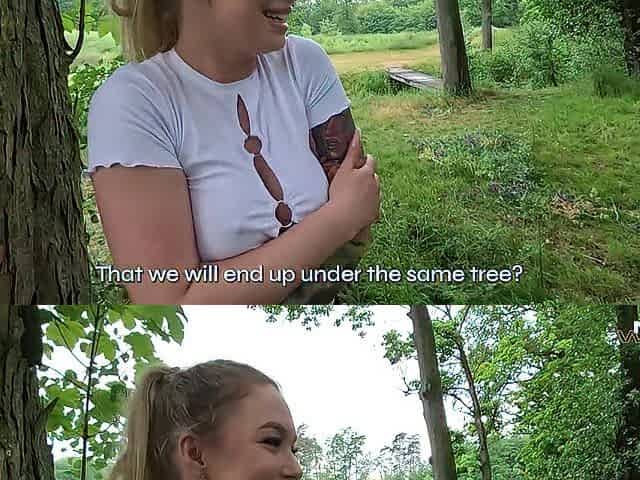 Polish pornstar bangs a fan in a public park