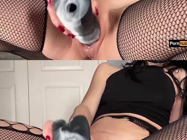 3 massive dildos, one greedy booty!