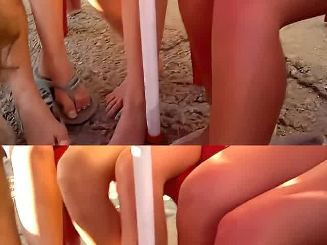 Horny Guy Gets To Choose The Female Feet At The Beach - Most Beautiful