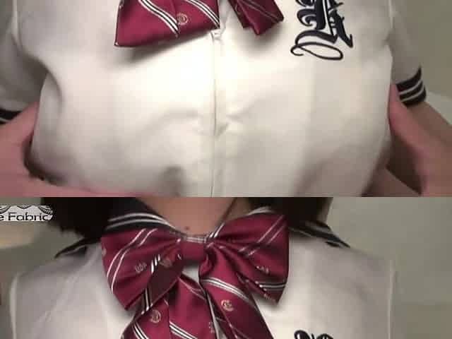 G-cup Lookalike Beauty - Uniform Hotel Date Turns Intimate