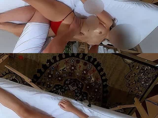 The appealing wife arrived shyly and quickly let loose on the masseur's jock.