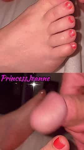Night Masturbation on a Beautiful Foot