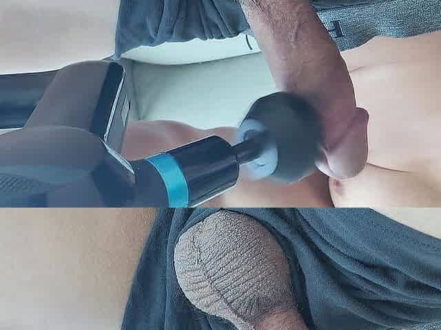 Cumming Hard with Massage Gun!! - Ejaculation at 10:twenty!!!