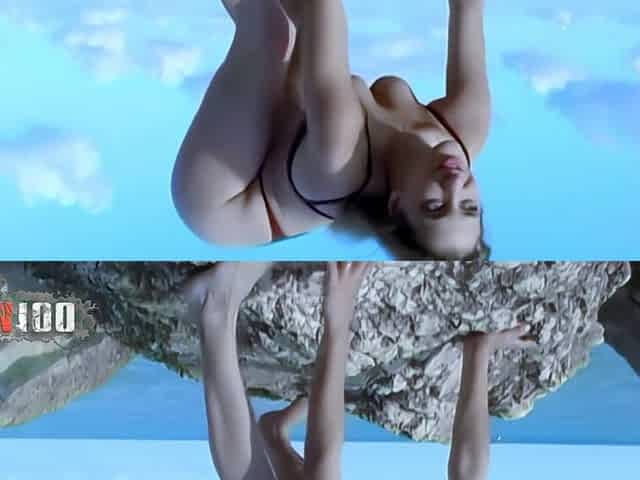 Val: a French Libertine Posing Naked by the Sea