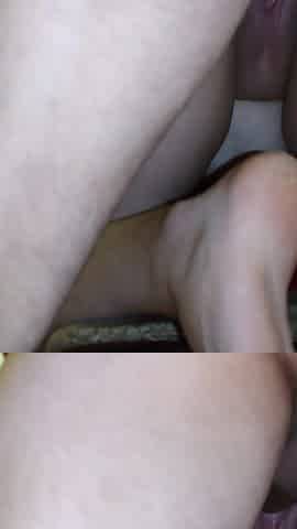 In doggie, my vagina got a crushing blow